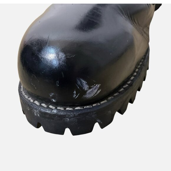 Chippewa Ruttman Boots 27422 Leather Motorcycle Firefighter Steel Toe Black 10 - Picture 5 of 8